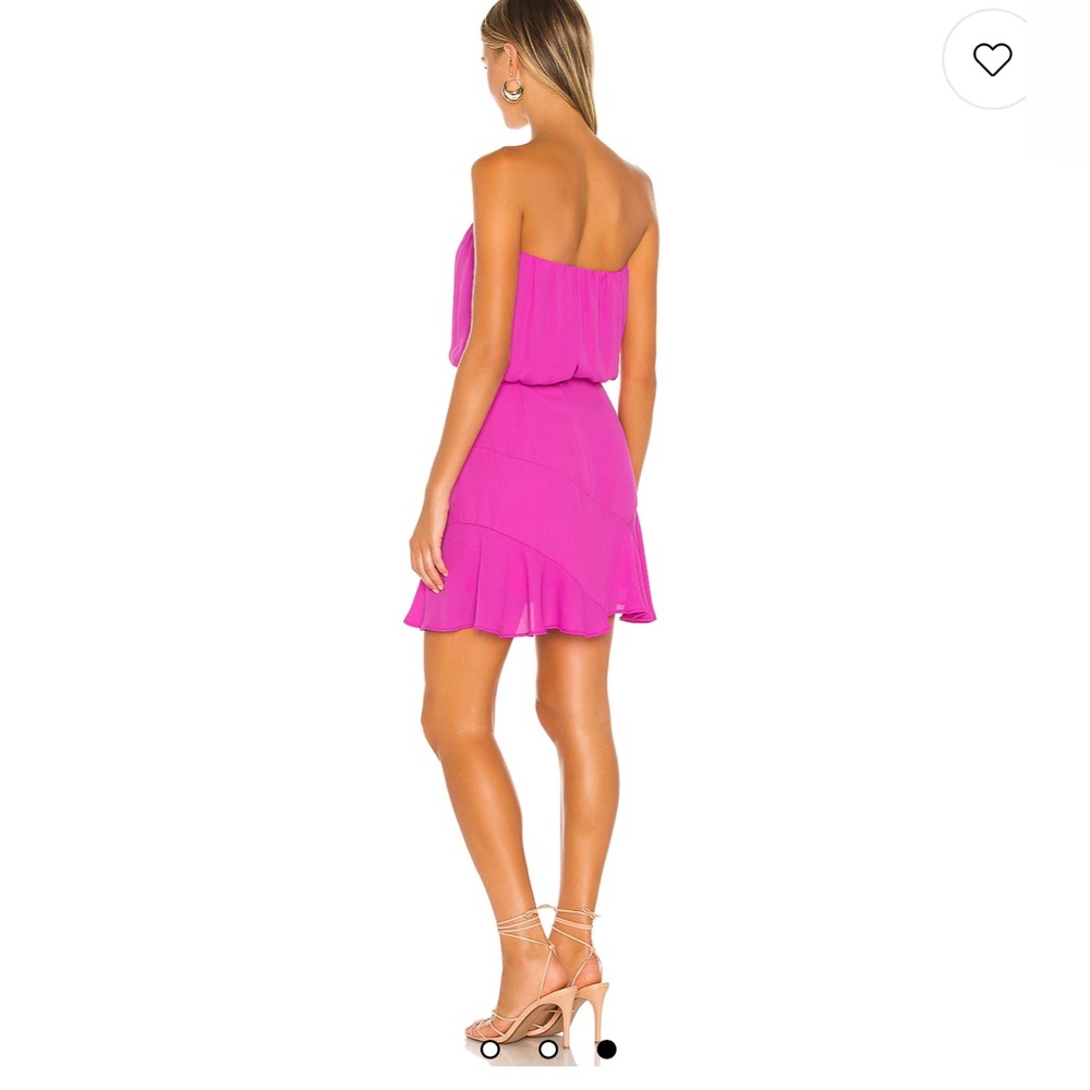 Krisa Strapless Mini Dress in Cocktail Pink NWT Medium - Picture 2 of 8